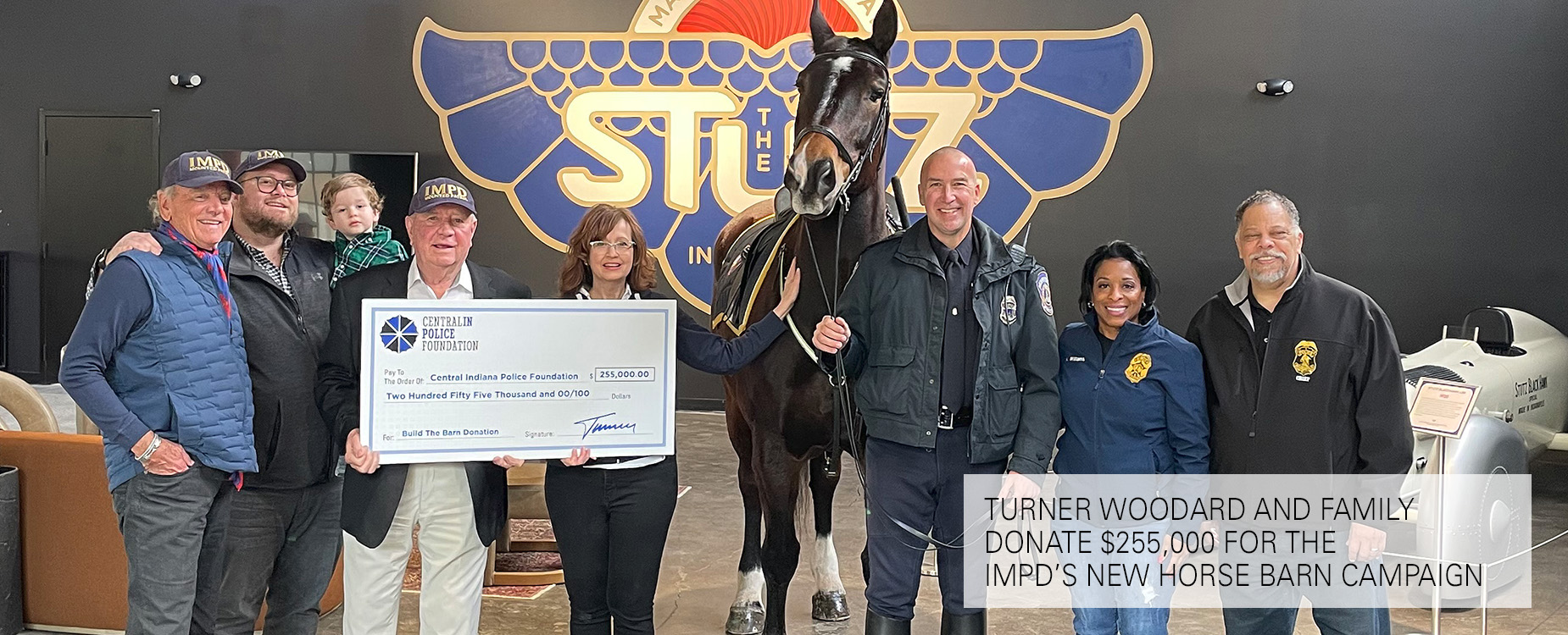 Turner Woodard And Family Donate $255,000 For The Indianapolis Metropolitan Police Department Mounted Patrol’s New Horse Barn Campaign