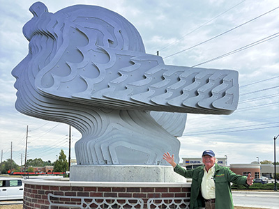 Stutz Ra Car Sculpture Installed On 96th Street