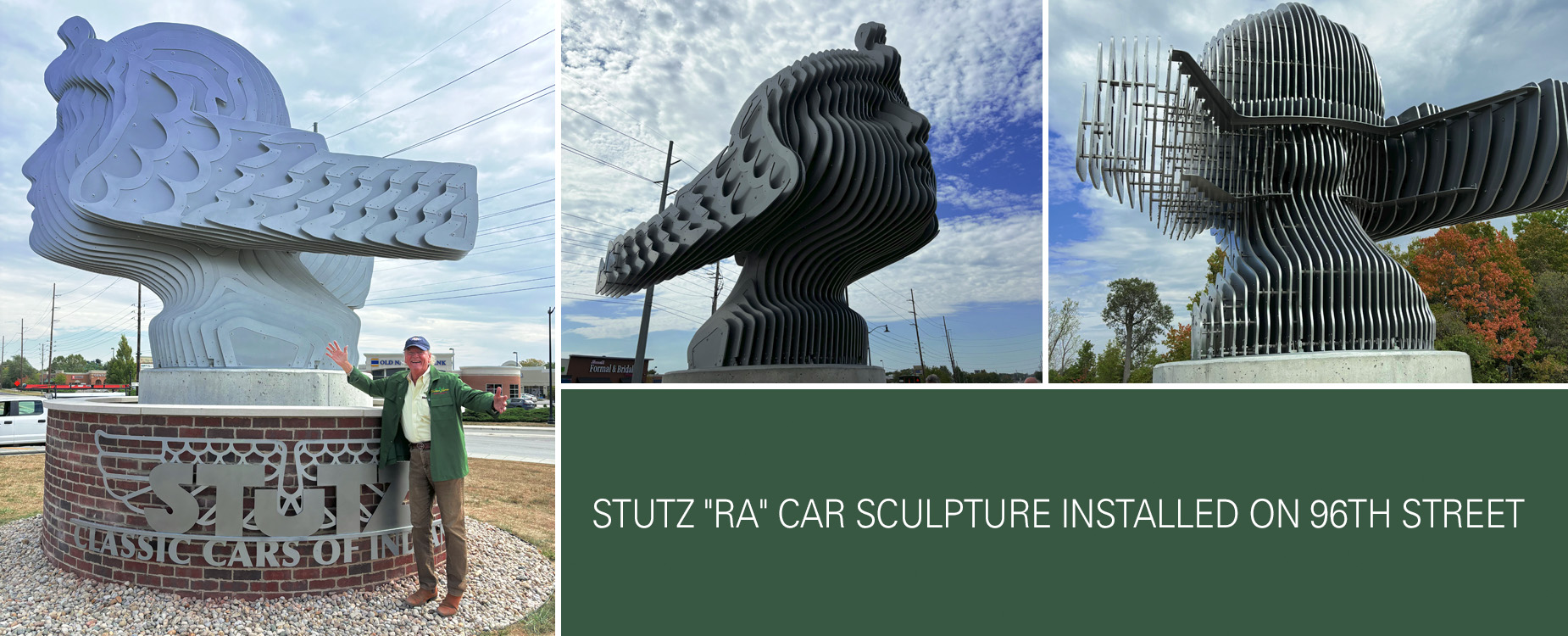 Stutz Ra Car Sculpture Installed On 96th Street